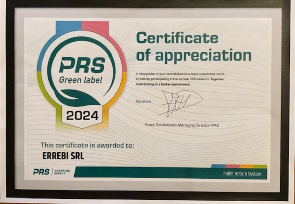 Certificato PRS 2024